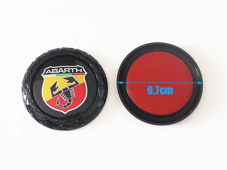 FIAT 3D Front Grill Rear Bumper Emblem Badge Sticker ABS 9.7cm Car Logo