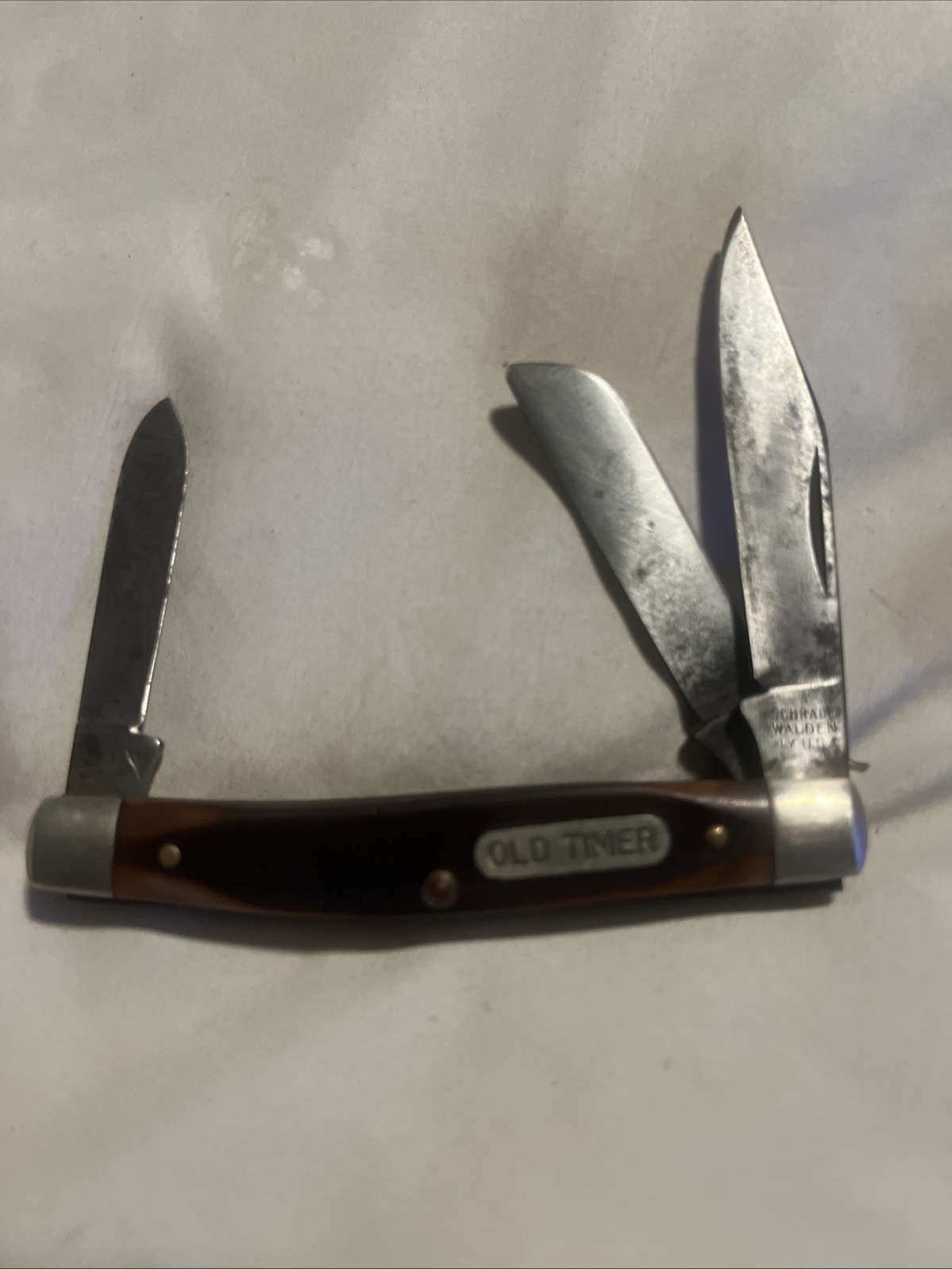 Antique Scharade Walden New York Usa Old Timer Pocket Knife 