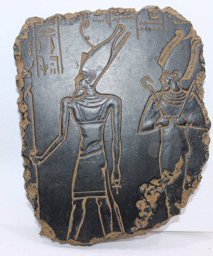 RARE ANCIENT EGYPTIAN ANTIQUE Osiris and King Ramses IIFragment Stella (B+)