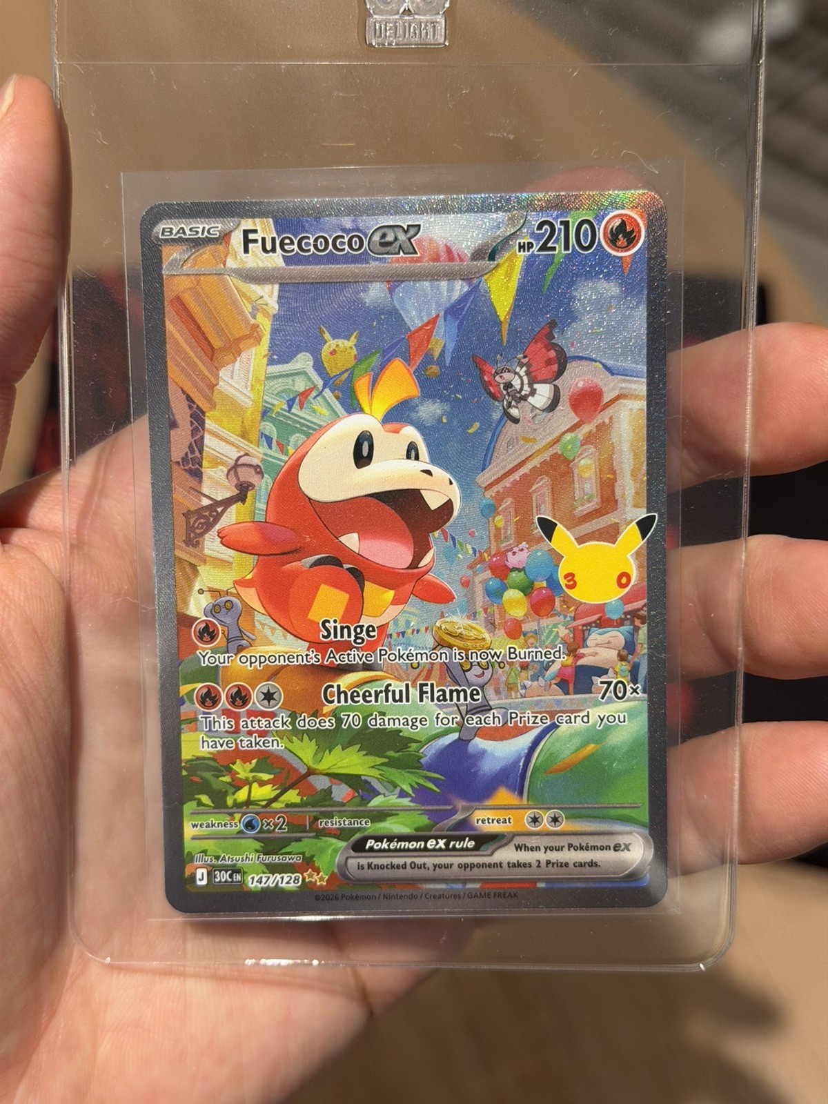 Pokemon 30th Celebrations Anniversary 30C 147/128 Fuecoco ex SIR