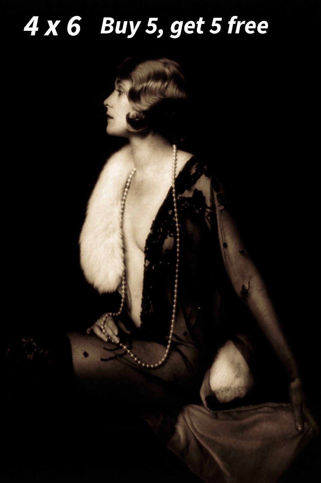 Ziegfeld Follies 💚 4x6 Photo - 1920s Flapper Era - Vintage Broadway - Stage Per