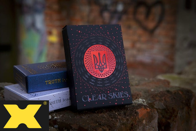 Clear Skies Ukraine Resistance Edition Playing Cards by Noir Arts