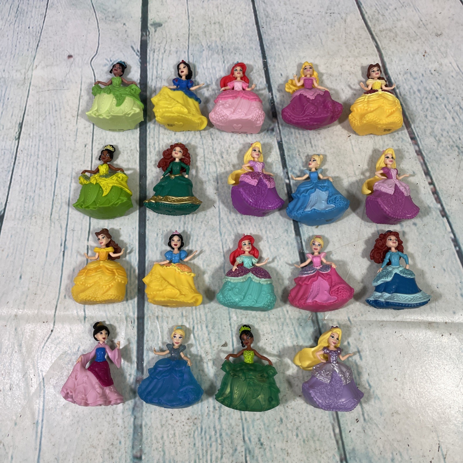 Disney Princess Gem Collection Figures Lot of 19 Pieces Cake Toppers 2.5\