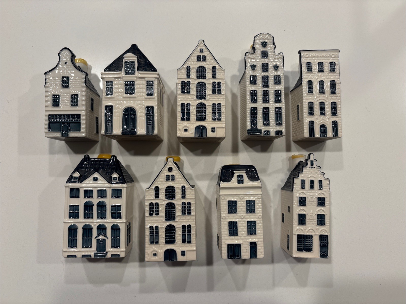 Lot Of 9 KML BOLS Blue Delft Amsterdam House Empty