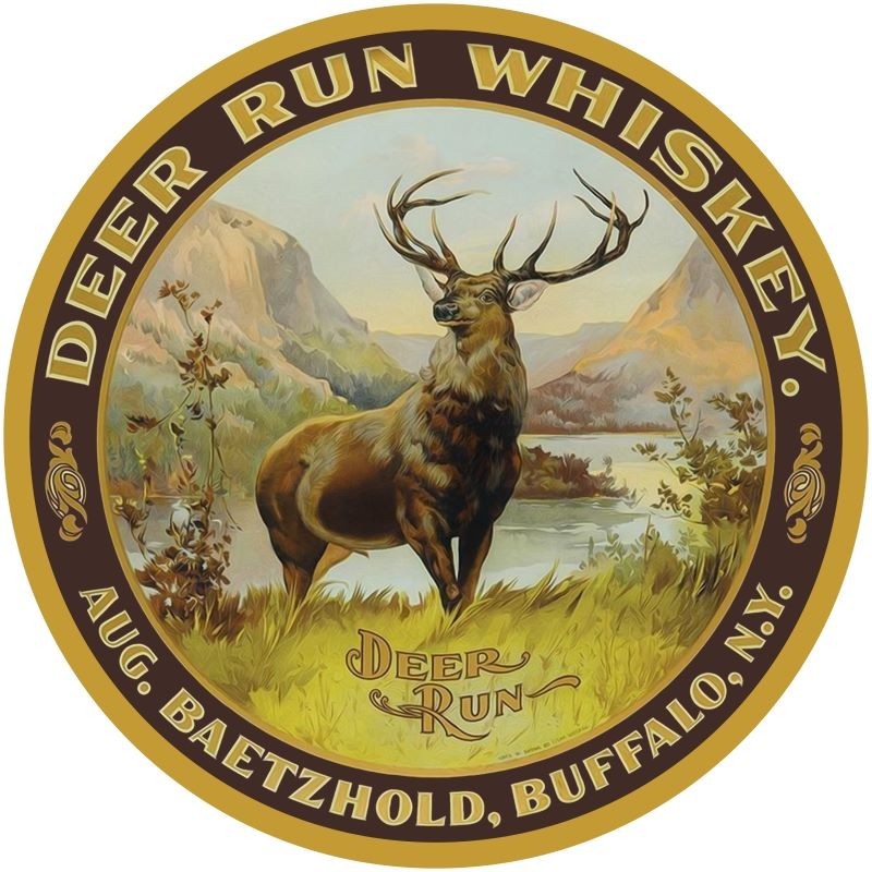 Deer Run Whiskey of Buffalo, New York - NEW METAL SIGN: 12