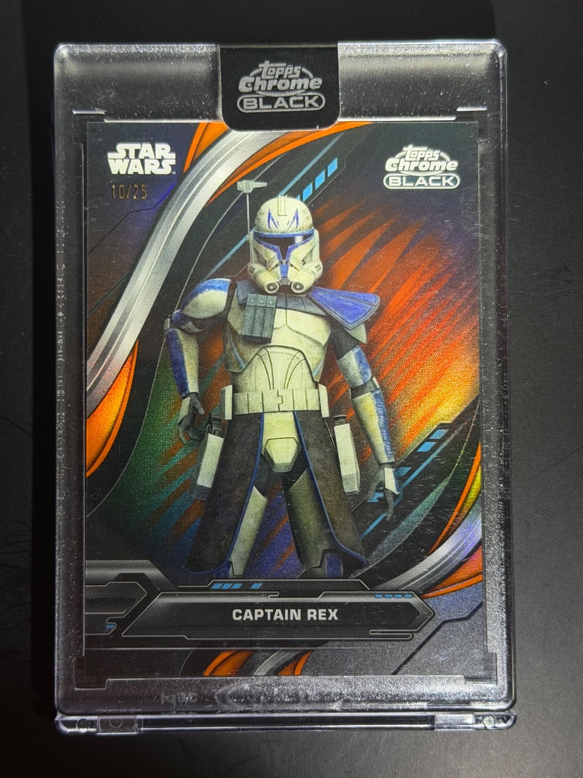 2024 Topps Star Wars Chrome Black - Captain Rex Animated SP Orange /25