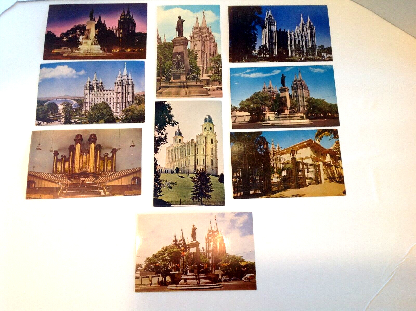 Mormon Temple Salt Lake City Postcards-Lot of 9 Unused