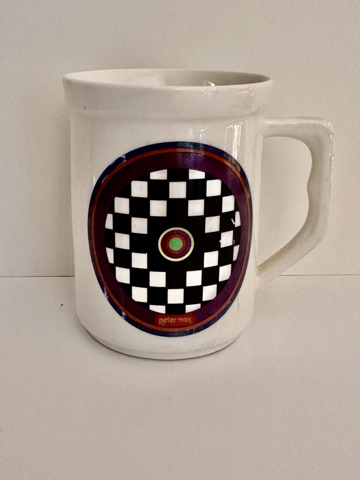 Vintage Peter Max  China Mug Opticon By Iroquois -Syracuse,NY