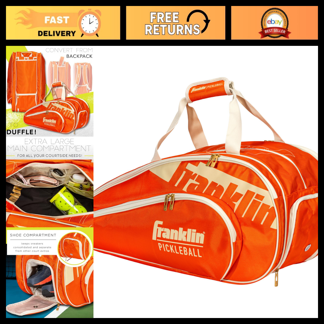 Franklin Sports Pro Series Paddle Bag
