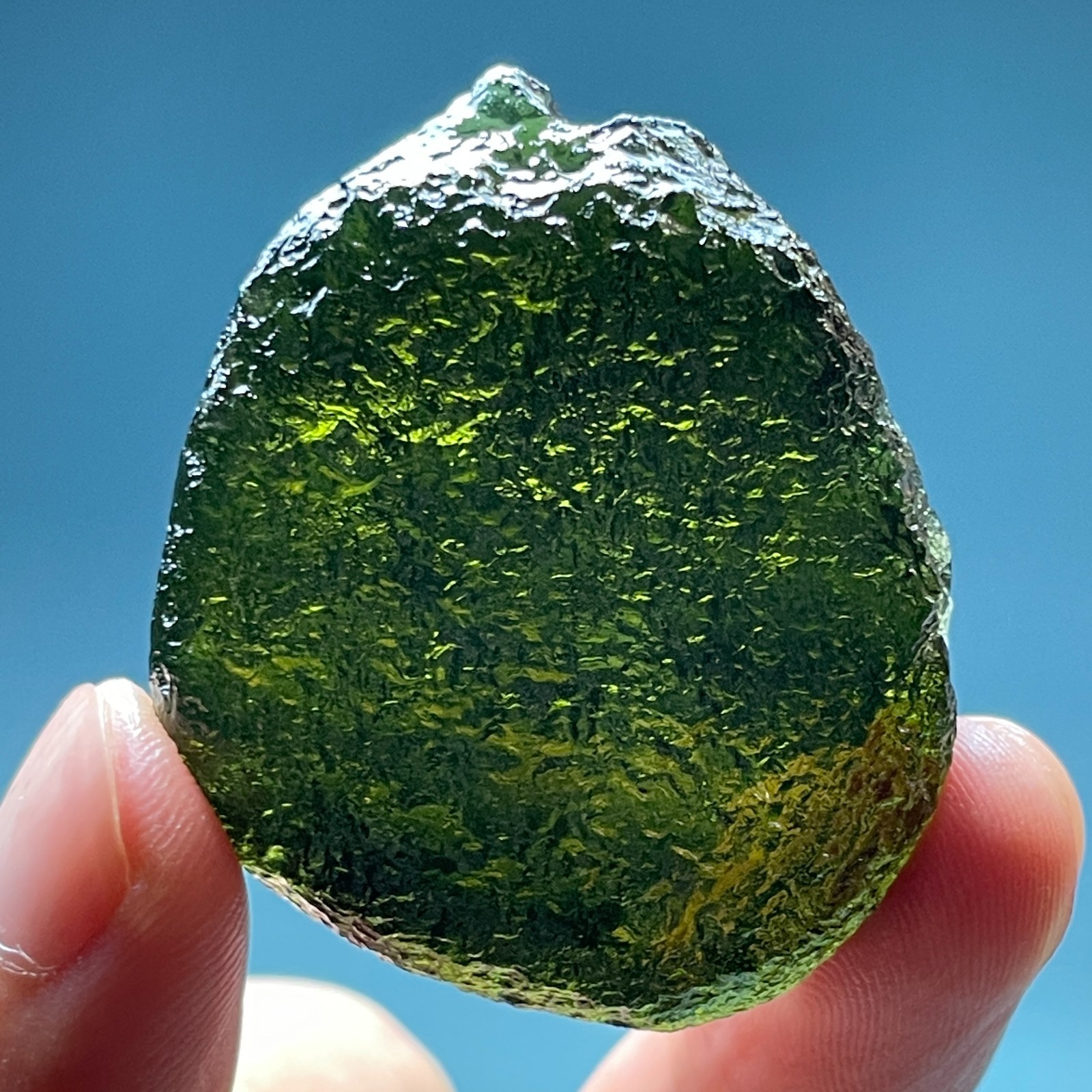 162CT Moldavite Genuine Raw Moldavite Crystal from Czech Republic PICcertificate