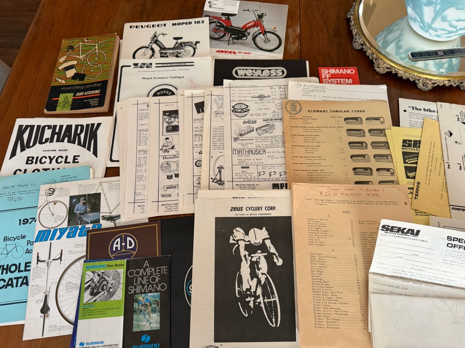  Vintage 1970’s Bicycle Catalog Lot - Gitane, Zeus, Shimano, Mel Pinto Imports
