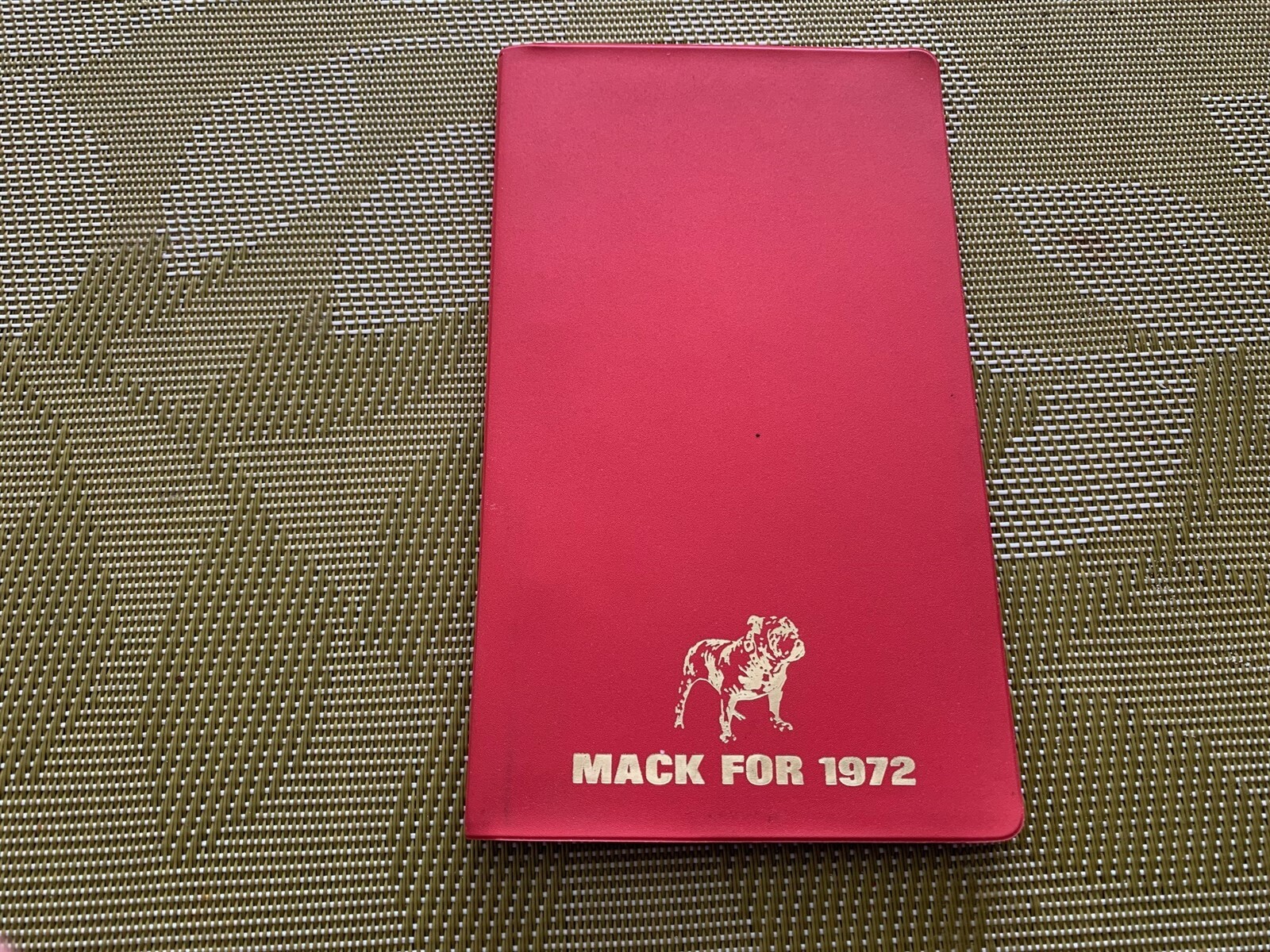 MACK TRUCKS FOR 1972 Personal Pocket Diary Planner & Thank You UNUSED EXCELLENT 