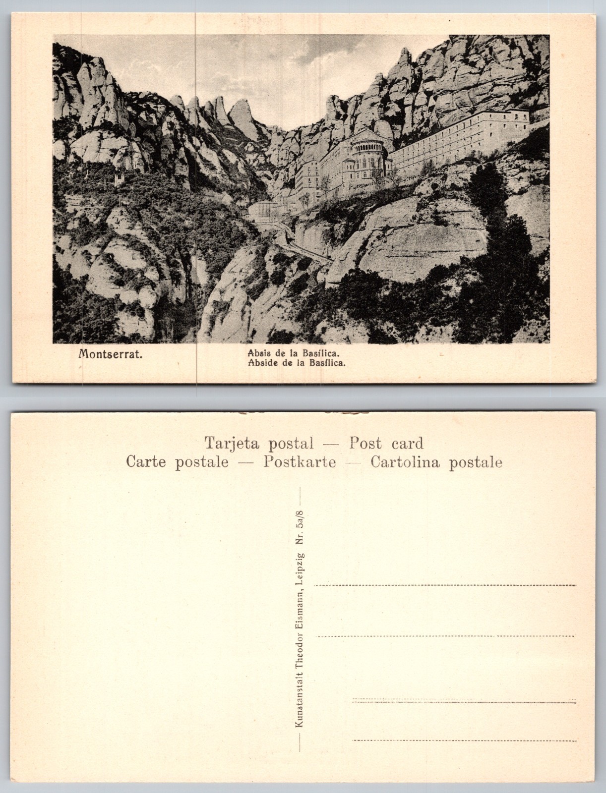 Montserrat Abbey Basilica Postcard