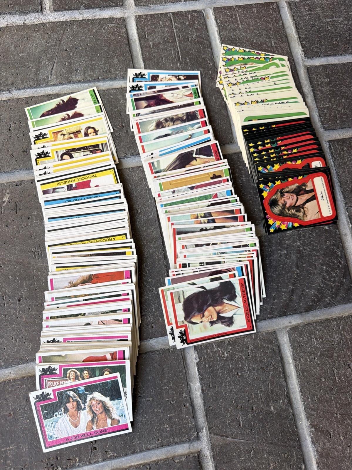 1977 Topps Charlies Angels Complete Series 1 & 2 1-122 Sticker Set 1-22 + EXTRAS