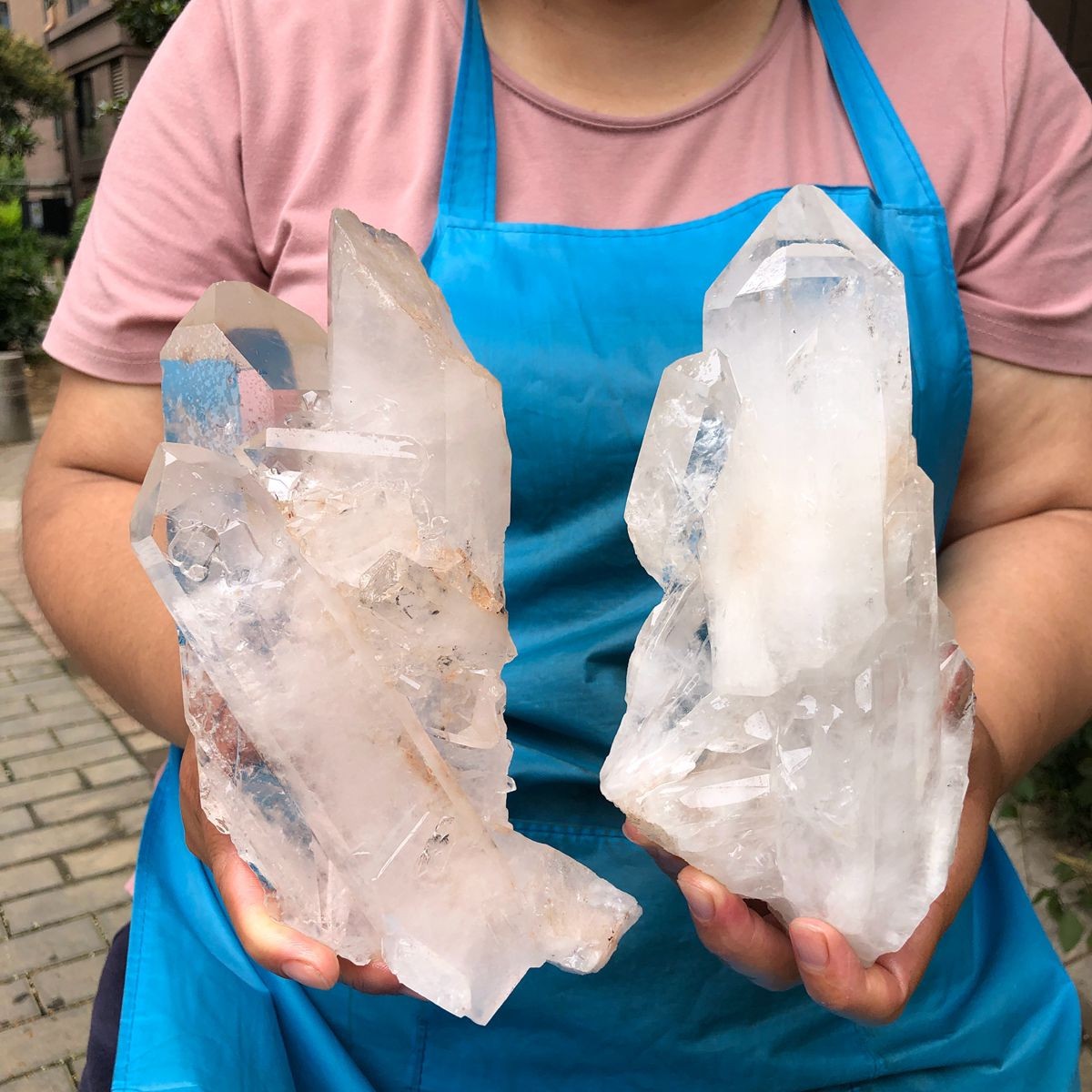 1280+1300g Natural clear quartz cluster quartz crystal mineral specimen healing
