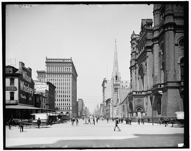 Philadelphia PA North Broad Street 1900s Masonic Temple Commercial Street
