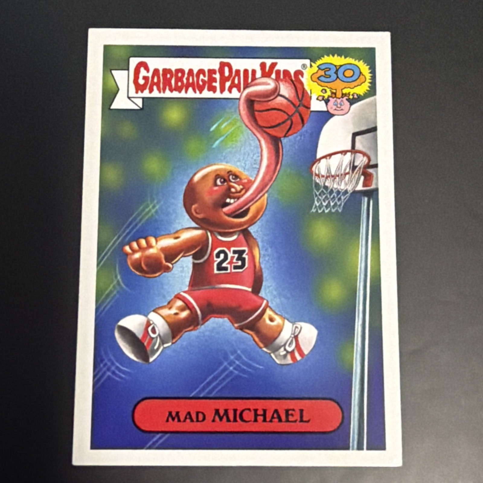Michael Jordan 2015 Garbage Pail Kids 30th Anniversary Spoof #7a Mad Michael