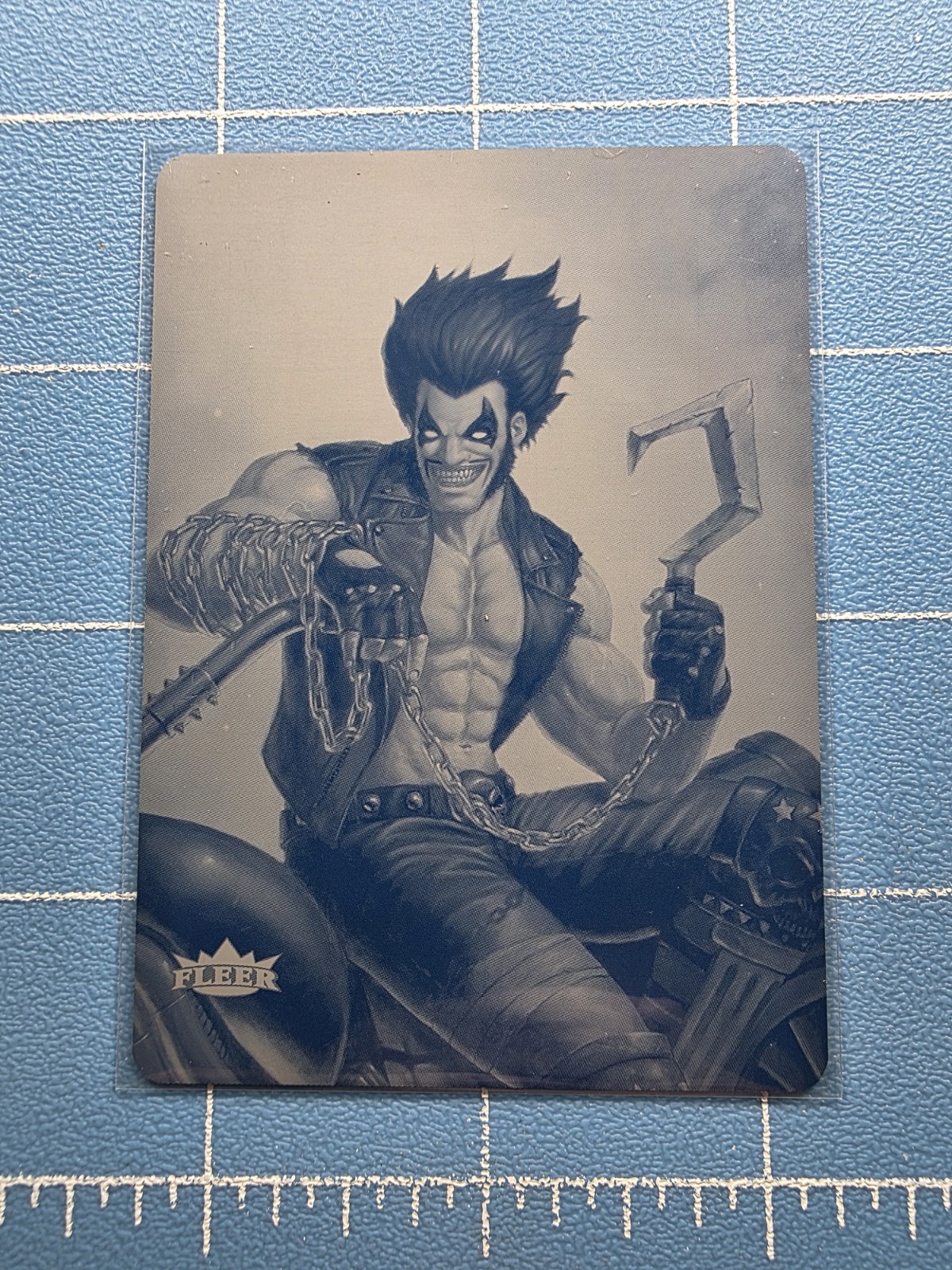 2026 Fleer Ultra Superman - Lobo #74 - Cyan Printing Plate 1/1 - Insert
