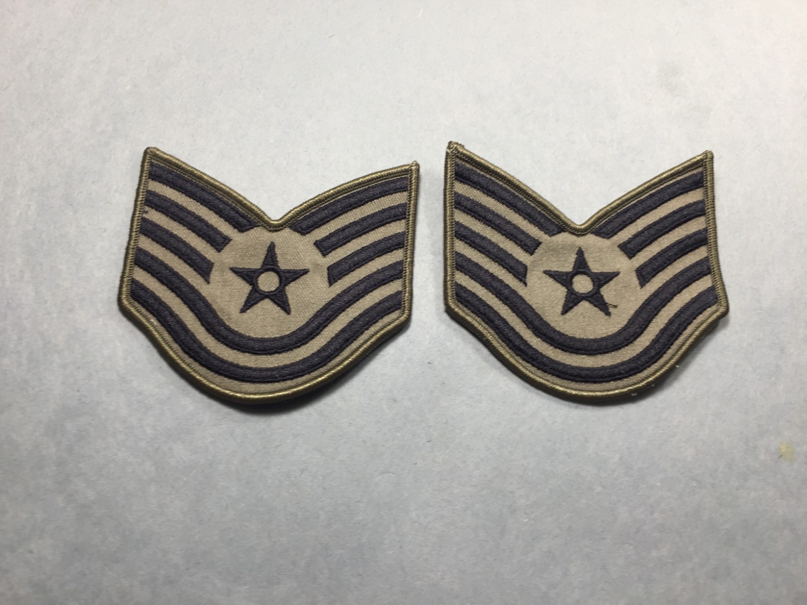 USAF Technical Sgt. E-6 Chevrons (2 pcs) (FEMALE size) sew-on ABU