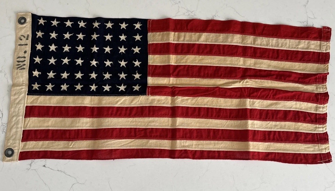 Authentic WWII U.S. No. 12 Ensign PT Boat Flag