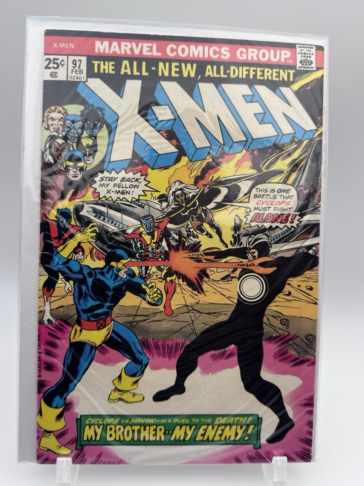 X-Men Vol 1 #97 1st Lilandra/Shi’ar VF- 1st Print with Value Stamp Marvel 1976