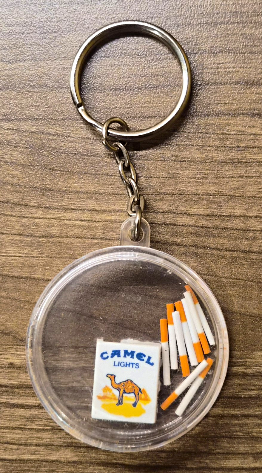 Vintage Camel Lights Cigarette Skill Game Keychain Dexterity Advertising