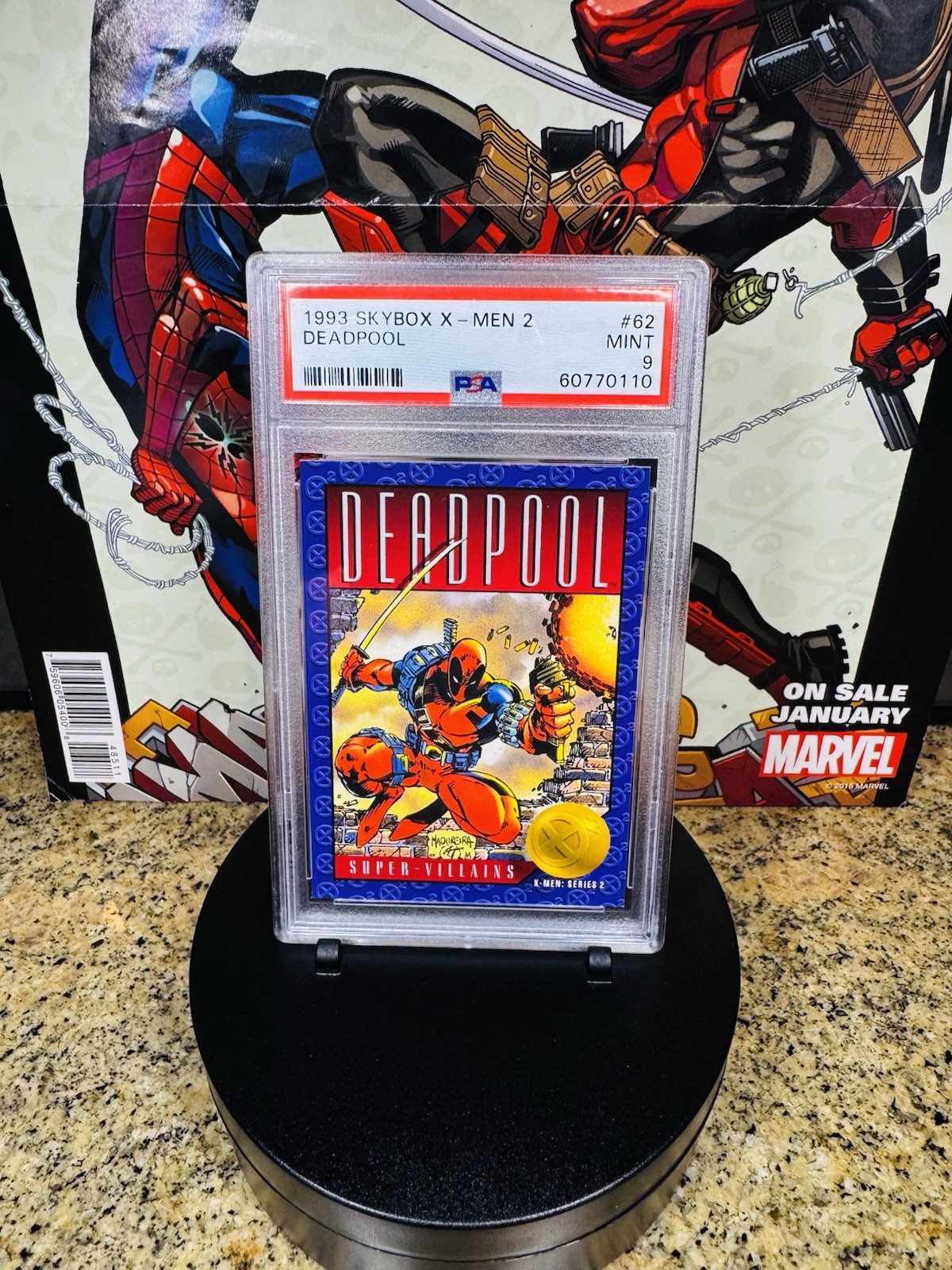 1993 Skybox X-Men 2 Deadpool #62 PSA 9