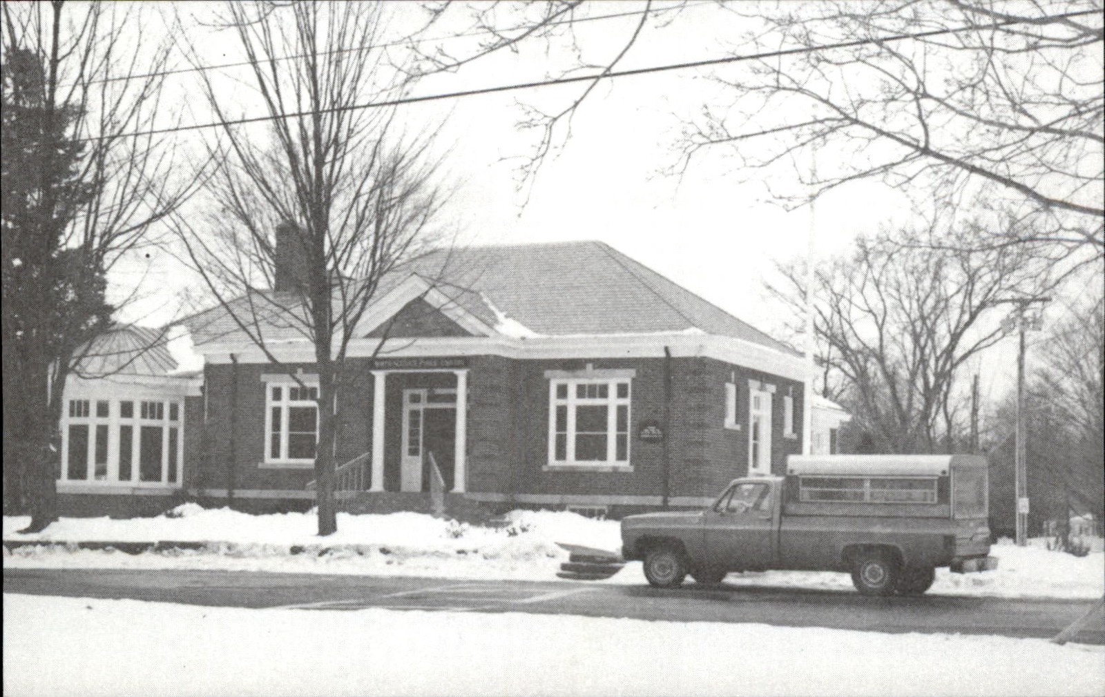 North Scituate RI Public Library Cardinal Printing Co. c1980s Vintage Postcard