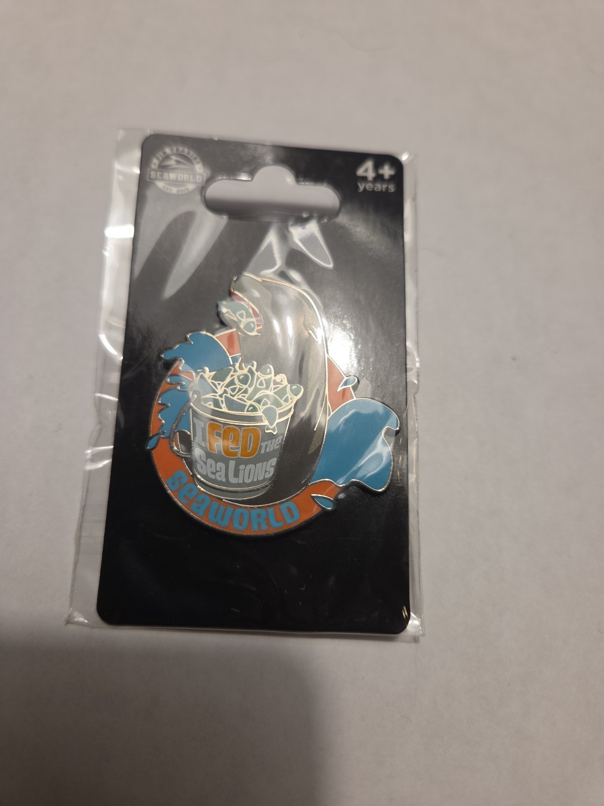 SeaWorld 2018 Pin Trading I Fed the Sea Lions Core Enamel Pin