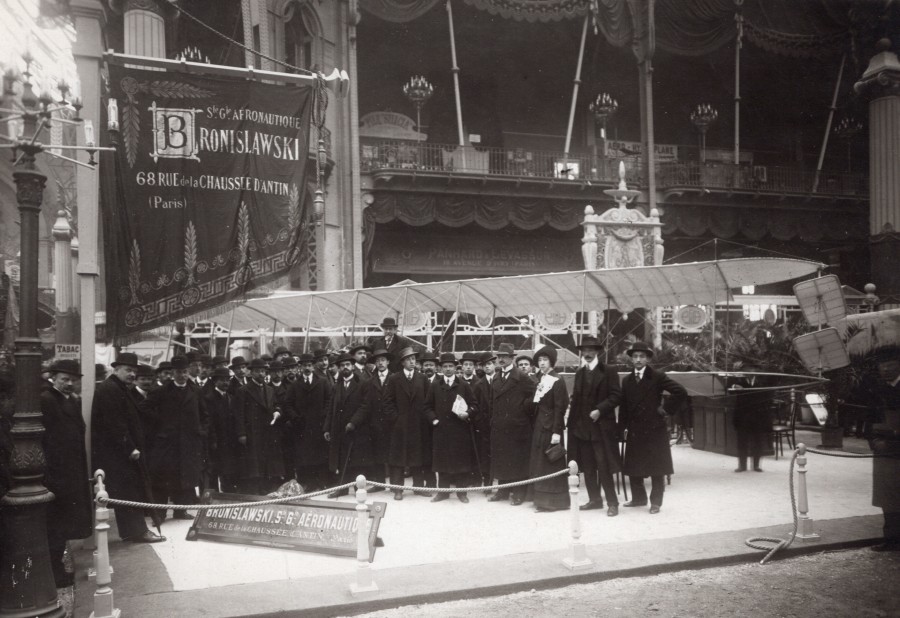 Paris Airshow Grand Palais Bronislawski Aviation Old Agence Rol Photos 1911