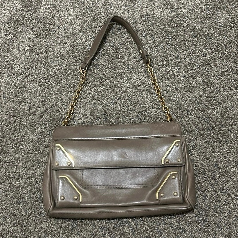 Escada Grey Italian Handbag