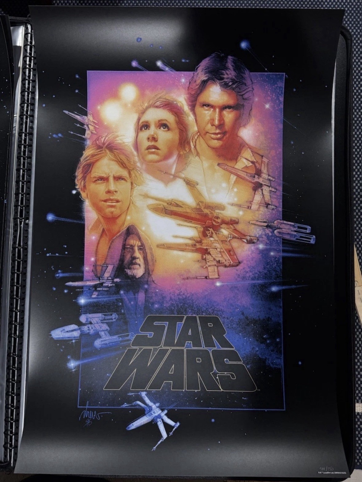 Drew Struzan Star Wars A New Hope Screen Print LTD ED #/750 Bottleneck 24x36 BNG