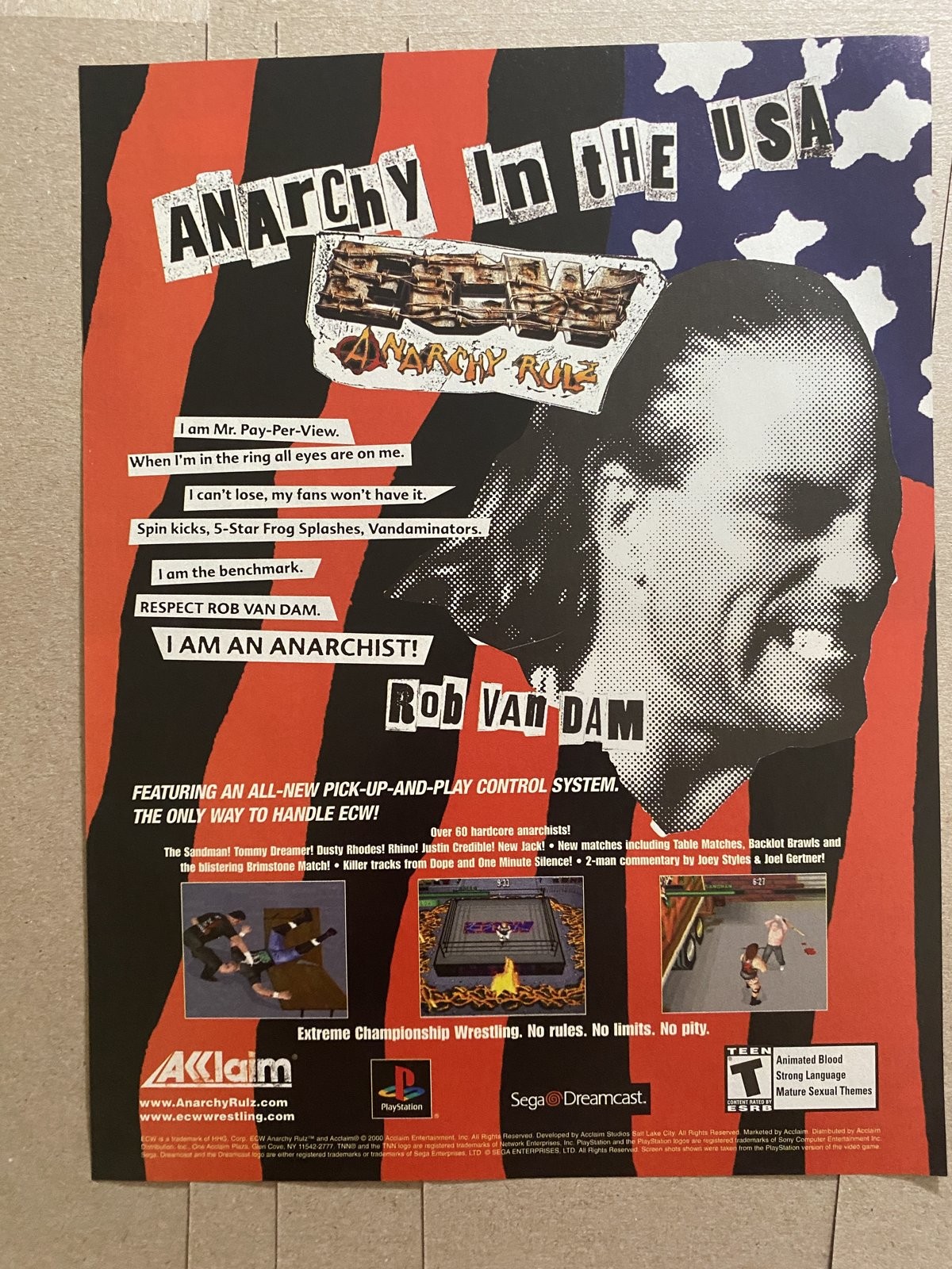 Arch Rivals Arcade 1989 Williams Print Ad Poster Vintage Wall Art
