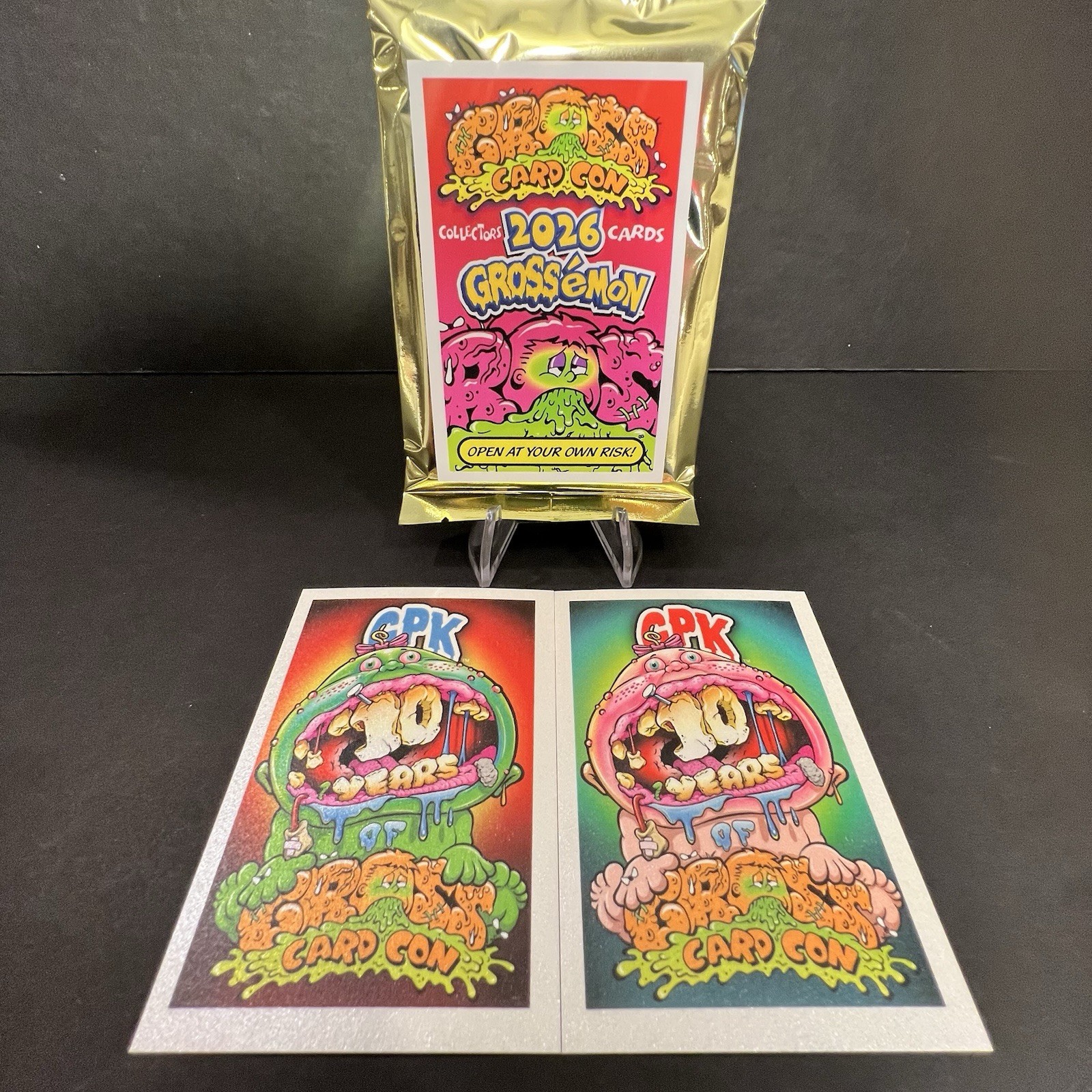 2026 GROSS CARD CARD CON GROSSEMON SET + 2 10TH ANN TOOTHIE RUTHIE TOPPS PROMO