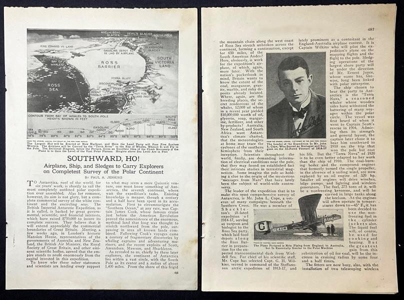 British Imperial Antarctic Expedition John Cope 1920 proposal article Terra Nova