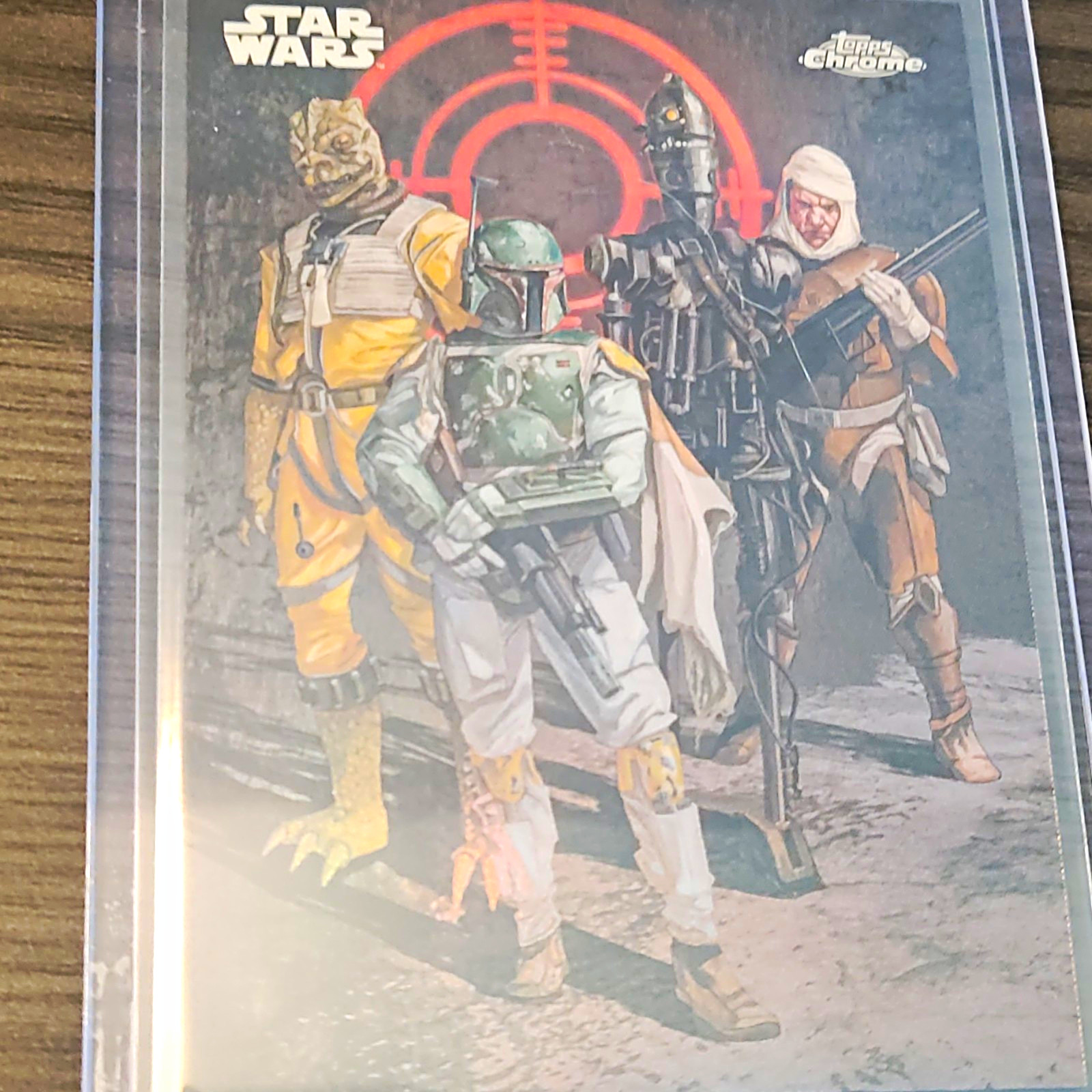 Topps 2026 Chrome Star Wars Art Factions Bounty Hunters SQUAD-1 Uzuri Boba Fett
