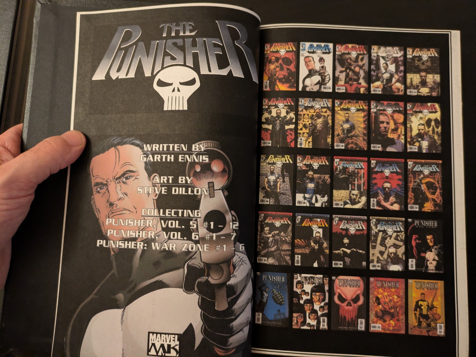 Marvel Knights Punisher Complete Series Custom Hardcover Garth Ennis