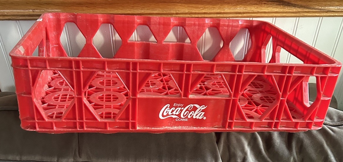 Vintage Red Plastic Coca-Cola Stackable Soda Crates very good condition