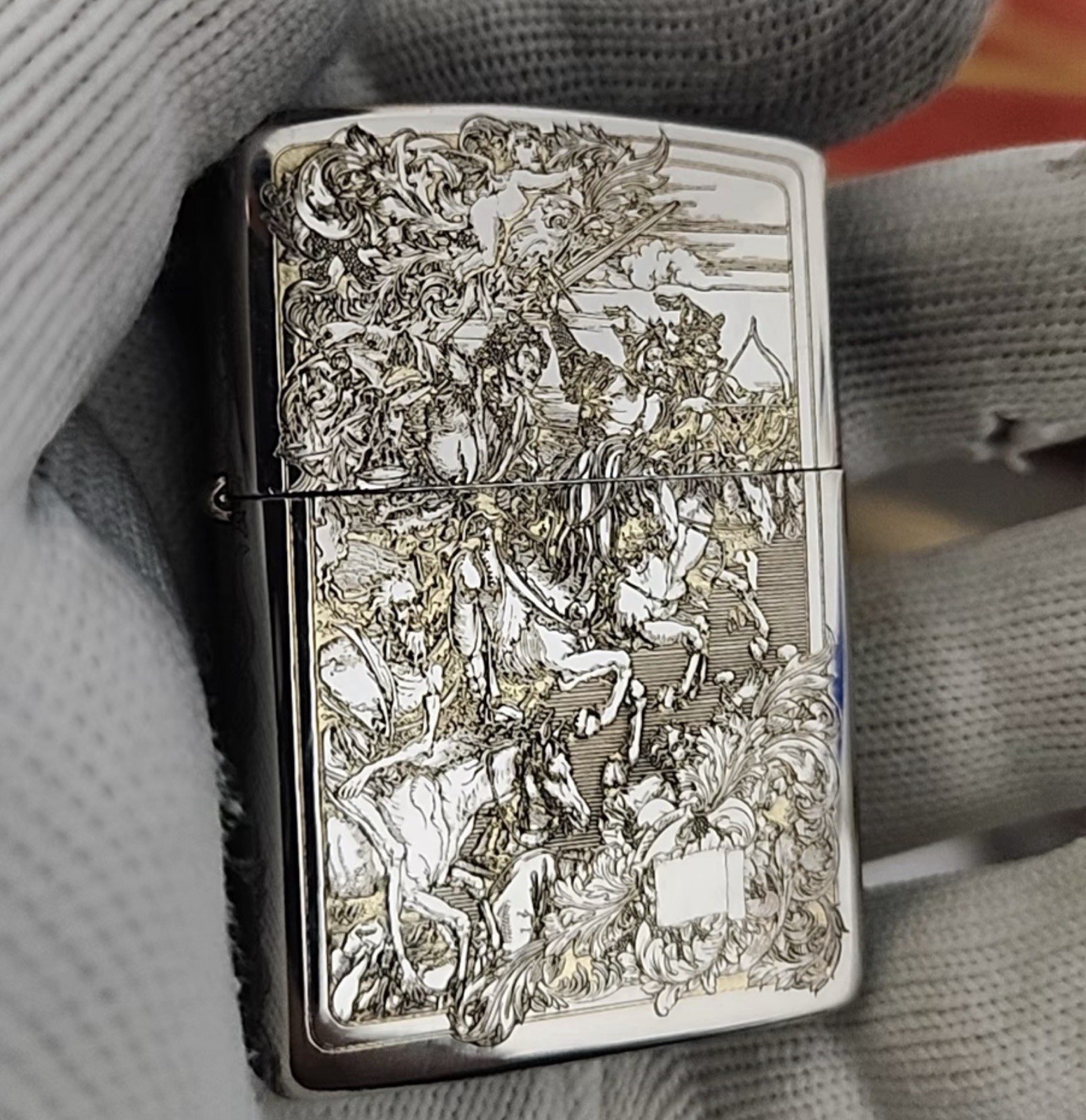 Horsemen of the Apocalypse Flip Top Gothic Skull Zippo Lighter In A New Box