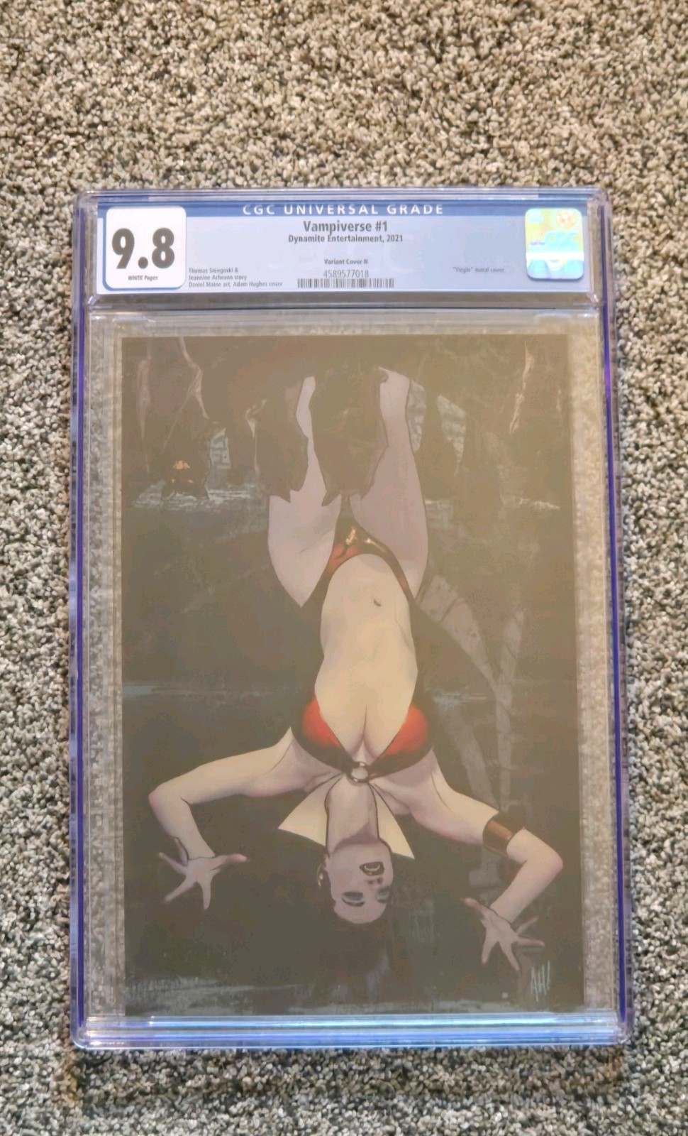 Vampiverse #1 CGC 9.8 2021 Adam Hughes AH Virgin Metal Cover Variant Dynamite 🔑
