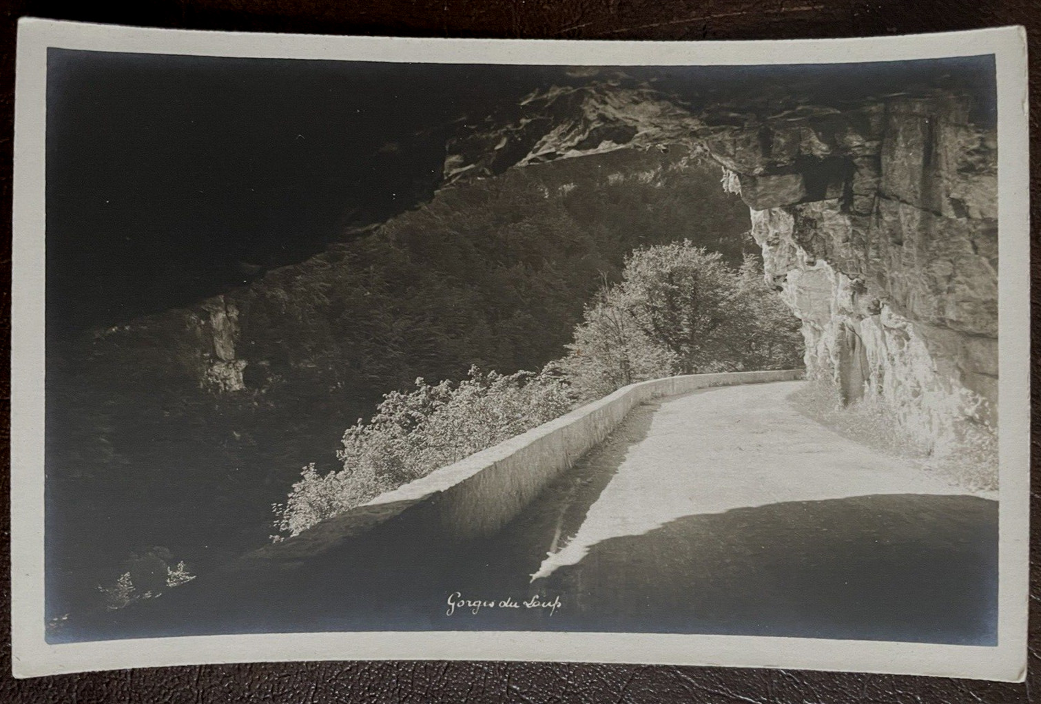 Postcard Les Gorges du Loup France Mountain Road Vintage