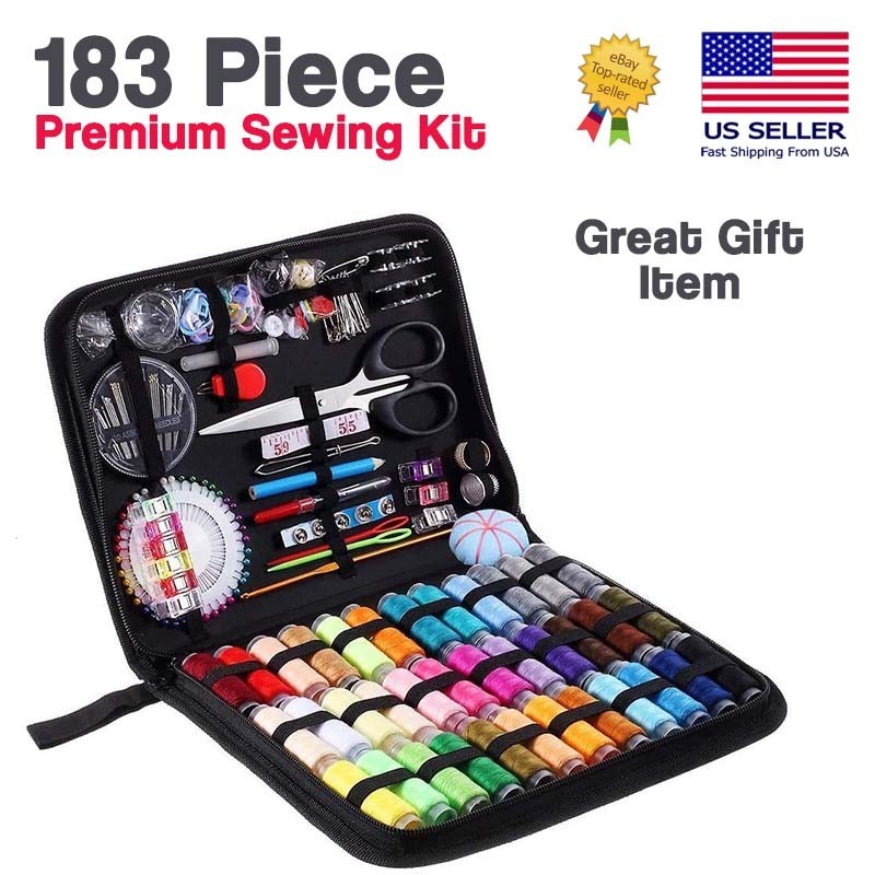 183PCS Premium Sewing Machine Kit 183 piece Thread Spools Large Sewing Kits