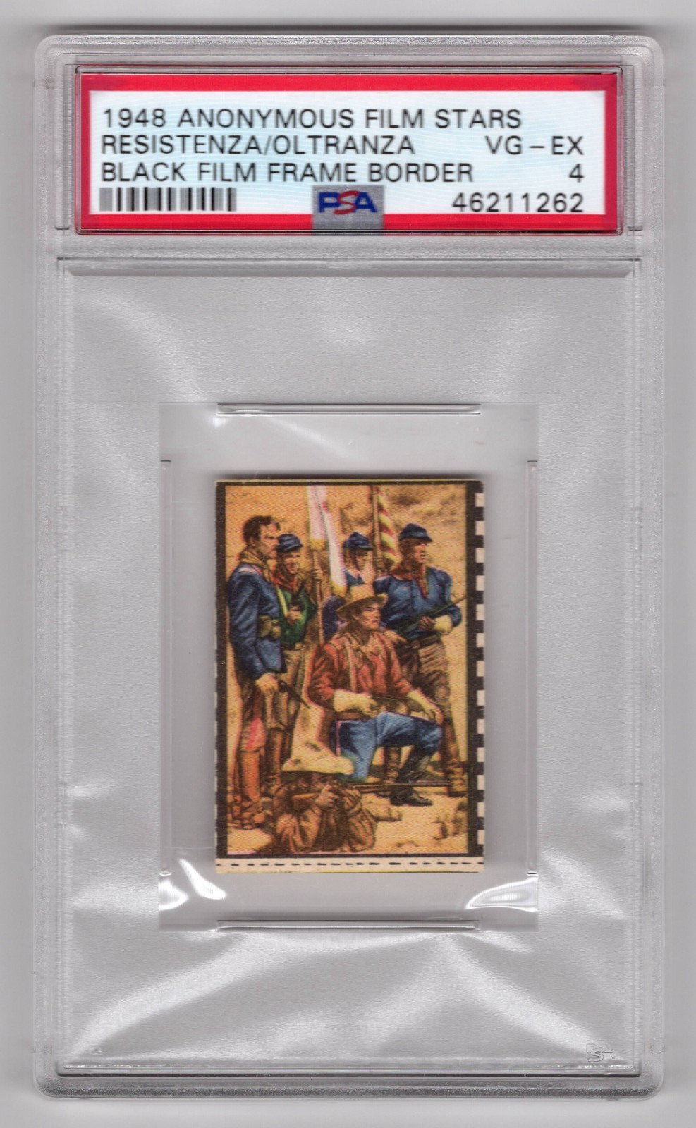 PSA 4 JOHN WAYNE in FORT APACHE 1948 Anonymous Card With Troops