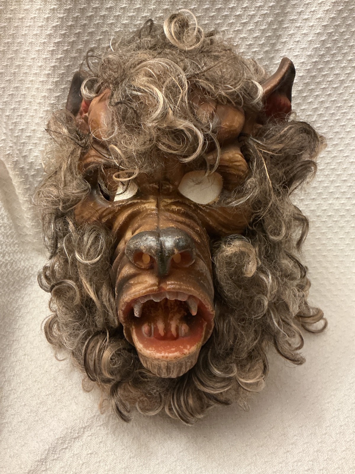 Vintage Werewolf Wolf Halloween Mask 1980s Full Mask Rare