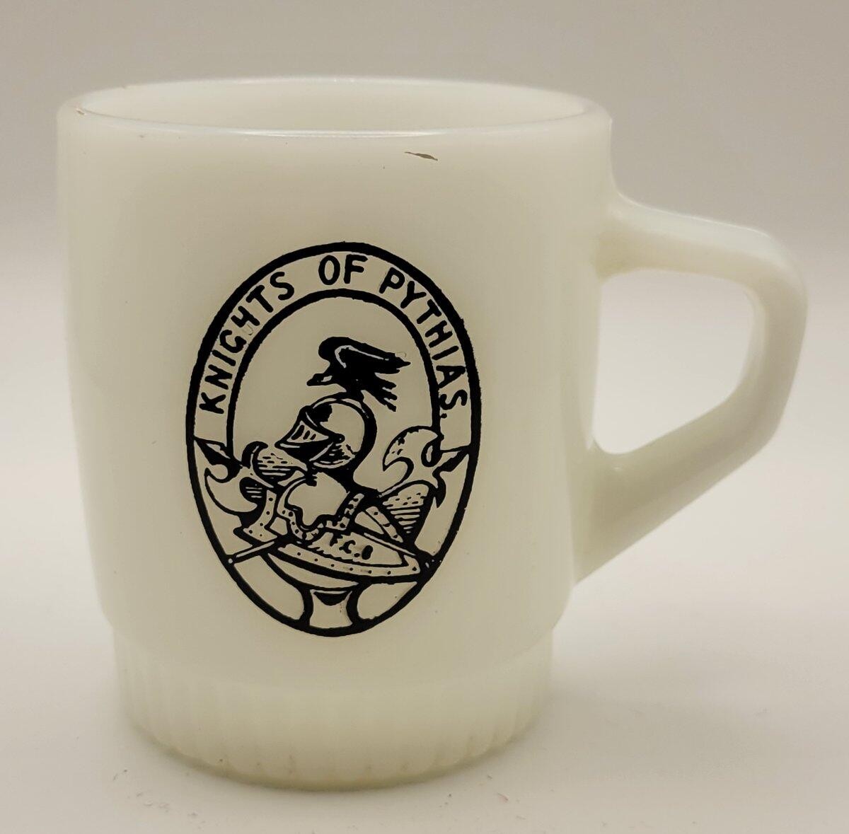 Vintage Knights of Pythias Fire King Mug Vintage Knights of Pythias Fire King Mug