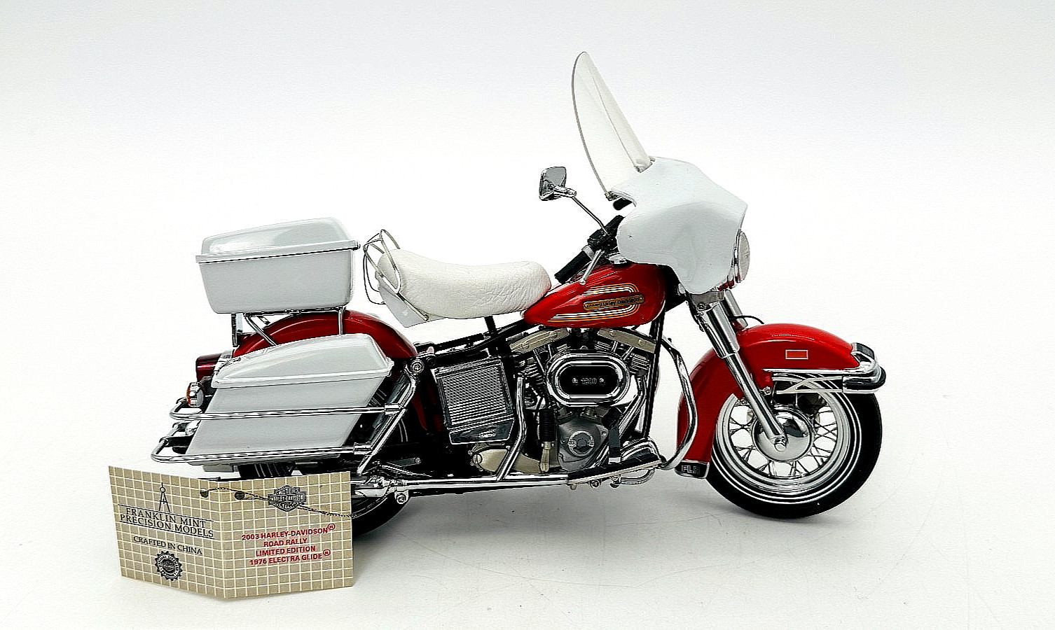 Franklin Mint 1:10 1976 Harley Davidson Electra Glide Road Rally LE B11C393