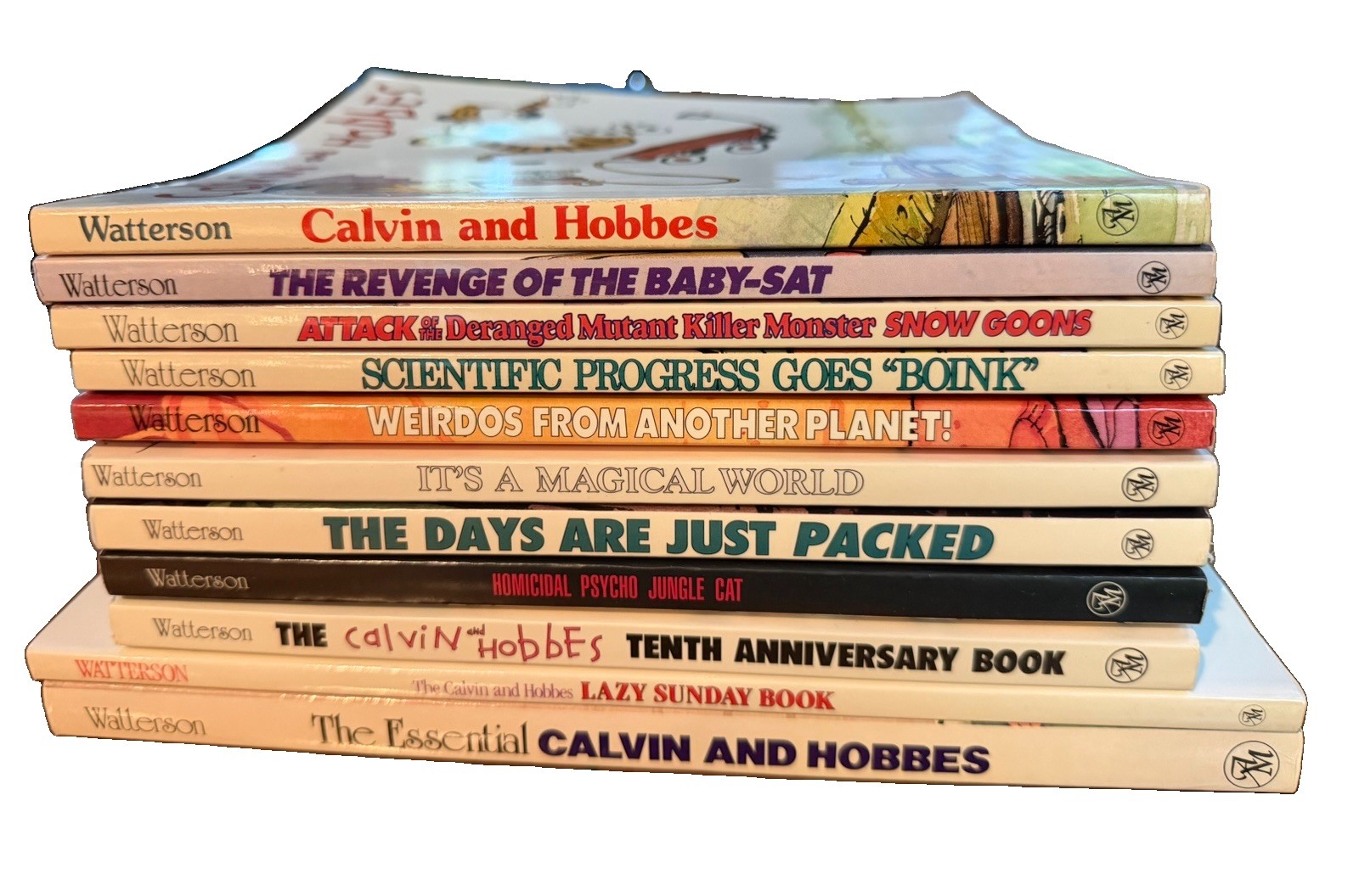 Lot 11 CALVIN AND HOBBES & Hobbs Set BILL WATTERSON Comic Strip Books