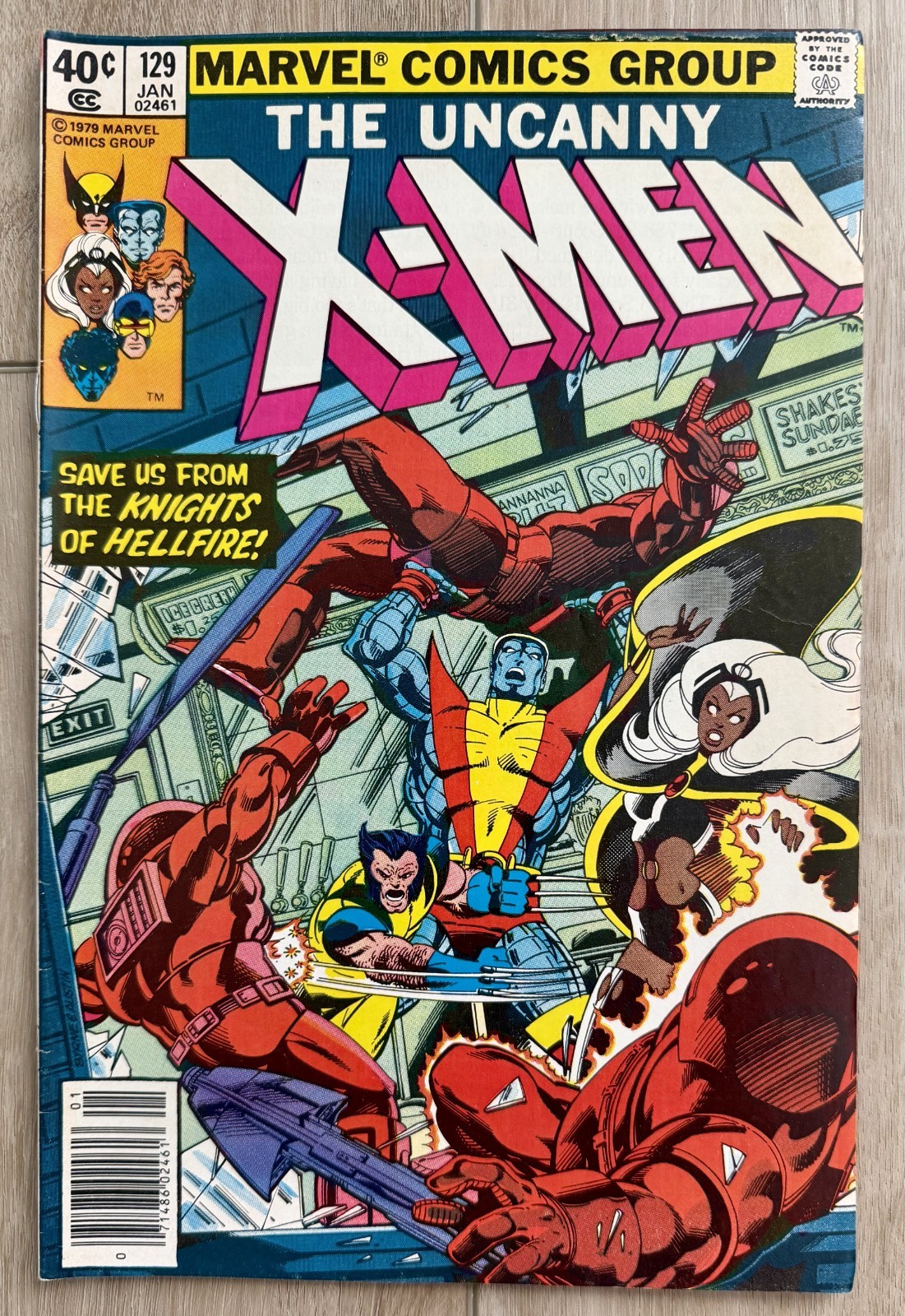 Uncanny X-Men #129 (Marvel 1979) - F/VF - 1st Kitty, Emma, Hellfire - Newsstand