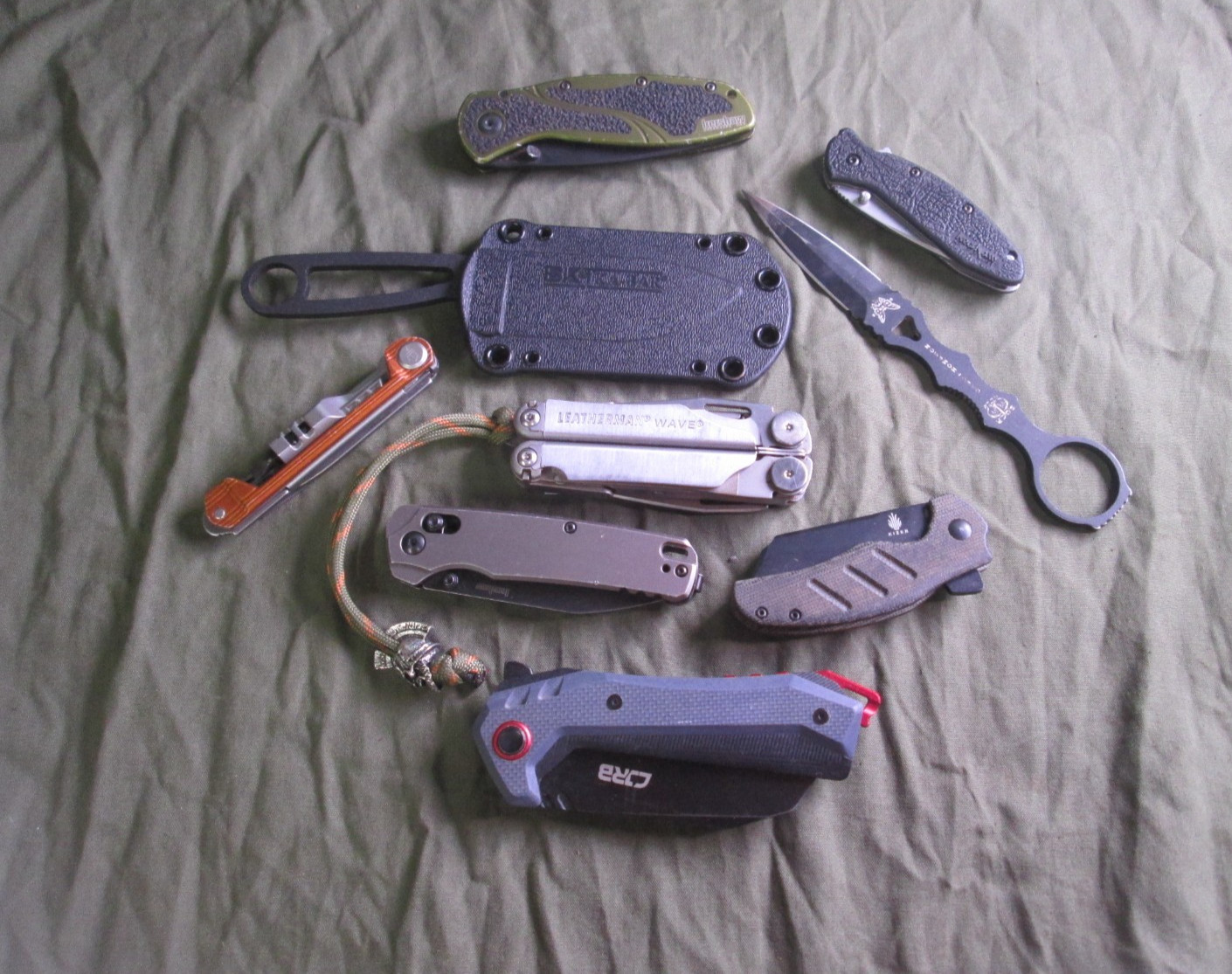 Large Lot Of Knives Leatherman, Kershaw, Benchmade, Kizer, CJRB, Esee Kabar