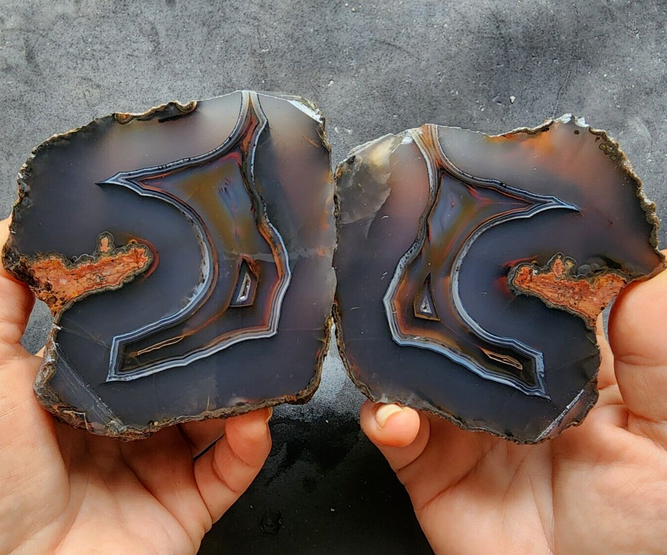 28.18 oz (799 gr) Agate Pair, めのう, Achatpaar, 마노, 玛瑙, عقيق, Agata, Agaat, Agate